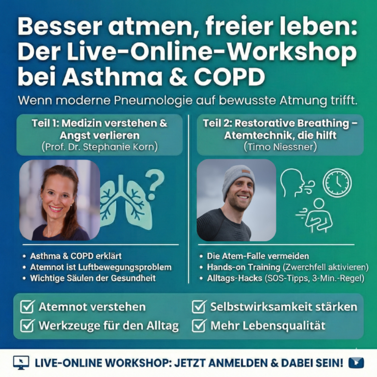 Besser atmen, freier leben – Der Live-Online-Workshop bei Asthma & COPD